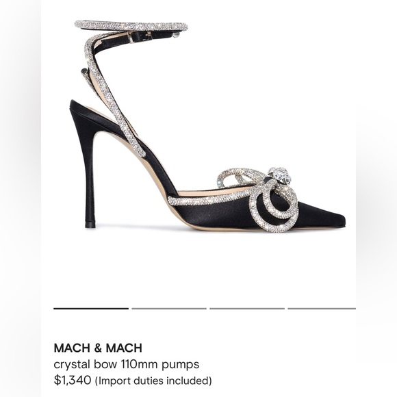 Mach & Mach Crystal Bow Pumps - Picture 7 of 16
